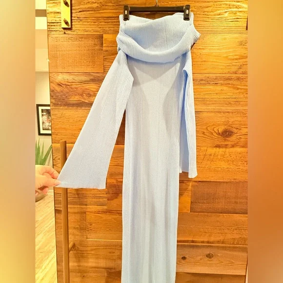 Seroya Galleria Off Shouder Long Sleeve Knit Maxi NWT - gtkart9.com